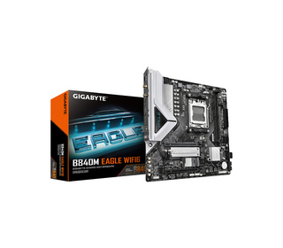 GIGABYTE B840M EAGLE WIFI6 Carte Mère – Processeurs AMD Ryzen 9000, 5+2+2 phases VRM, jusqu’à 7600 MHz DDR5 (O.C.), 1 x M.2 PCIe