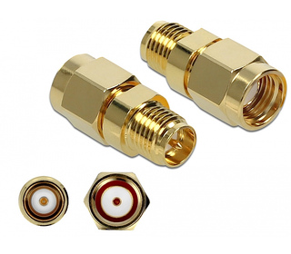 DeLOCK 89977 changeur de genre de câble RP-SMA Or