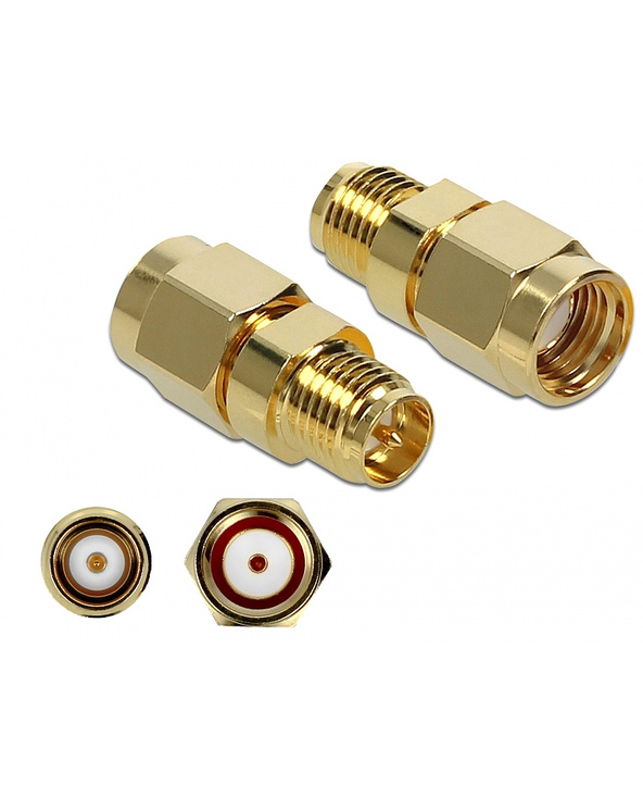 DeLOCK 89977 changeur de genre de câble RP-SMA Or