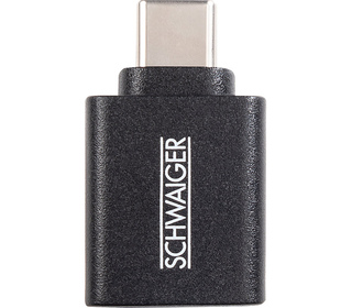 Schwaiger CAU310 533 changeur de genre de câble USB Type-C USB Type-A Noir