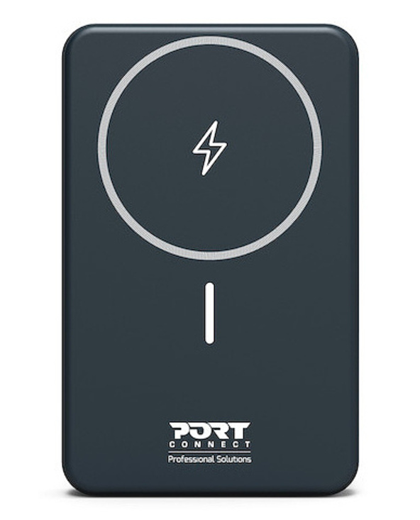 Port Designs 907005 banque d'alimentation électrique Lithium Polymère (LiPo) 10000 mAh Recharge sans fil Noir