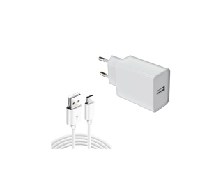 DLH 12W USB-A CHARGER 1M LIGHTNING CABLE Tablette, téléphone Blanc Secteur Intérieure
