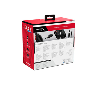 HyperX Casque gaming sans fil Cloud III S noir-rouge