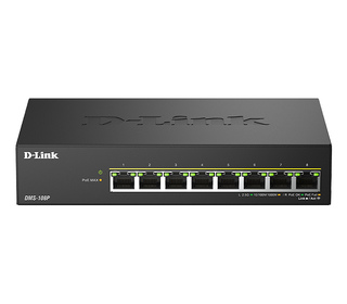 D-Link DMS-108P/E commutateur réseau Non-géré 2.5G Ethernet (100/1000/2500) Connexion Ethernet, supportant l'alimentation via ce