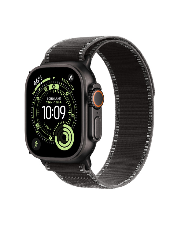 Apple Watch Ultra 3 OLED 49 mm Numérique 422 x 514 pixels Écran tactile 5G Noir Wifi GPS (satellite)