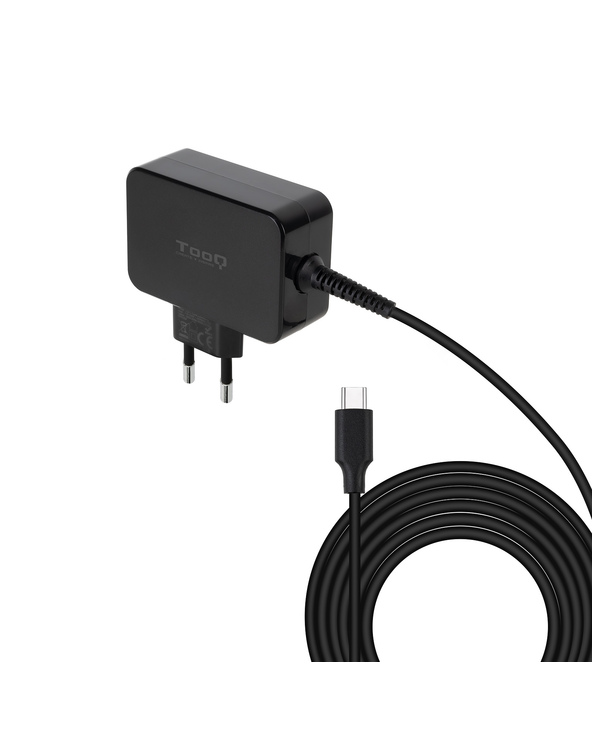 TooQ TQLC-USBCGAN65PD chargeur d'appareils mobiles Ordinateur portable Noir Secteur Intérieure