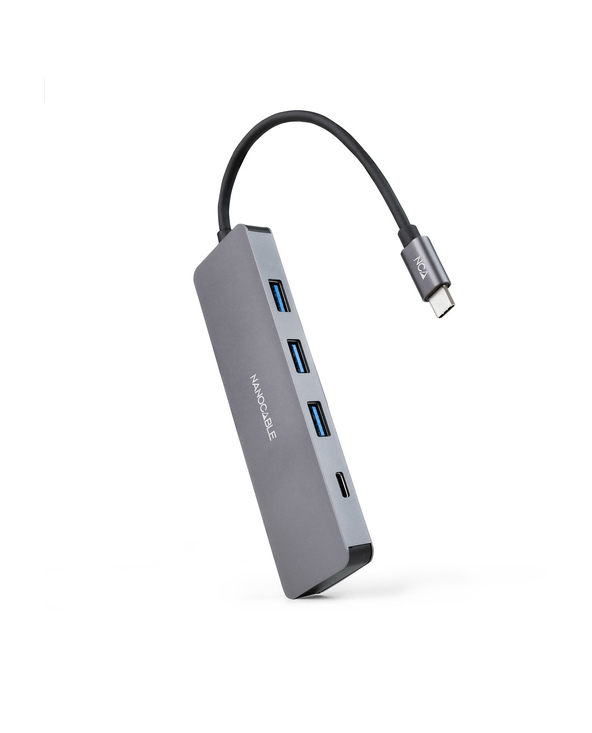 Nanocable 10.16.4409 hub & concentrateur USB 3.2 Gen 1 (3.1 Gen 1) Type-C 5 Mbit/s Gris