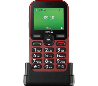 Doro Leva E10 6,1 cm (2.4") 118,9 g Rouge Téléphone pour seniors