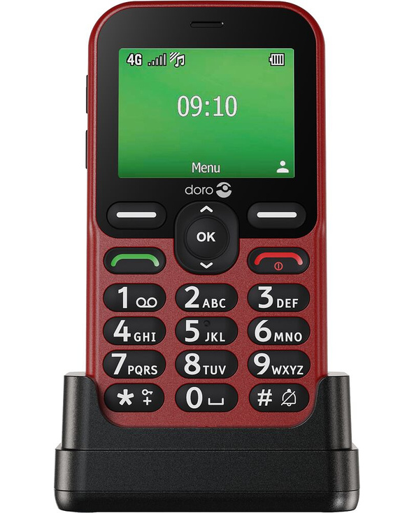 Doro Leva E10 6,1 cm (2.4") 118,9 g Rouge Téléphone pour seniors