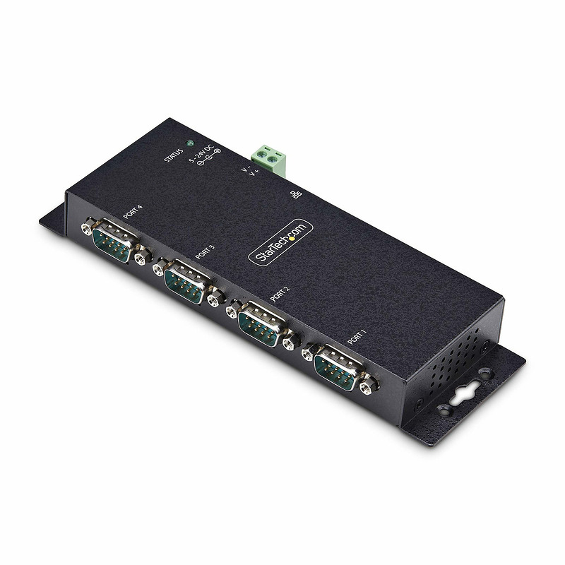 StarTech.com Adaptateur Série vers Ethernet à 4 Ports, Serveur de Périphériques Série IP pour Périphériques RS232 Distants, Mont