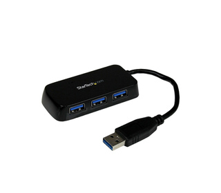 StarTech.com Hub USB 3.0 (5Gbps) à 4 ports avec câble intégré - Noir