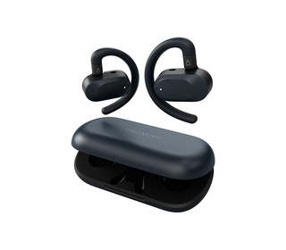 Creative Labs Outlier Go Casque Sans fil Crochets auriculaires Appels/Musique/Sport/Au quotidien USB Type-C Bluetooth Bleu