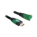 DeLOCK 2m High Speed HDMI 1.4 câble HDMI HDMI Type A (Standard) Noir, Vert