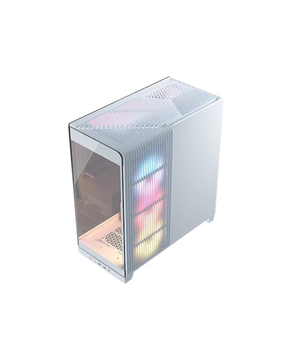 Corsair 4500X LX-R RGB Tempered Glass Mid-Tower, White Midi Tower Blanc