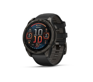 Garmin fenix 8 3,56 cm (1.4") AMOLED 47 mm Numérique 454 x 454 pixels Écran tactile Noir Wifi GPS (satellite)