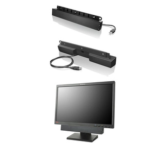 Lenovo USB Soundbar Noir 2.0 canaux 2,5 W