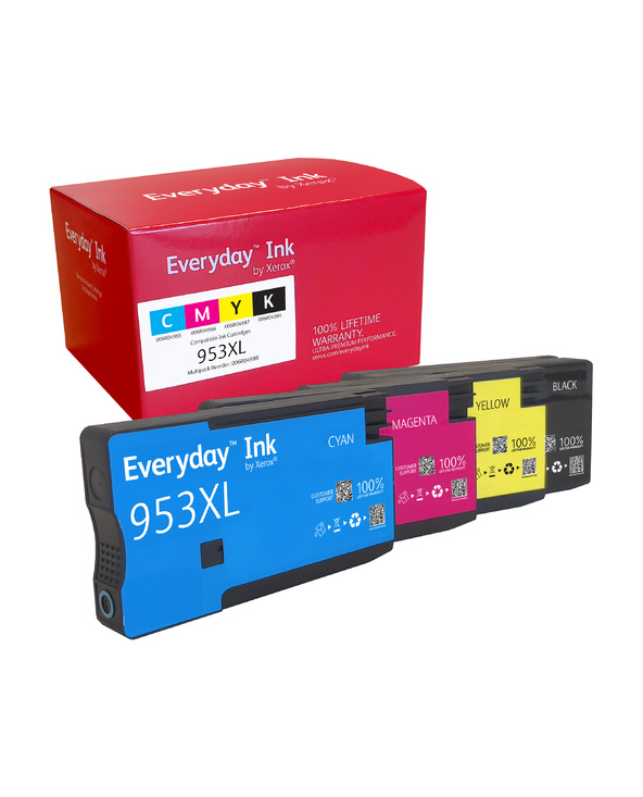 Encre Everyday Multipack de Xerox compatible avec HP HP953XL (HP953XL MULTIPACK), Grande capacité
