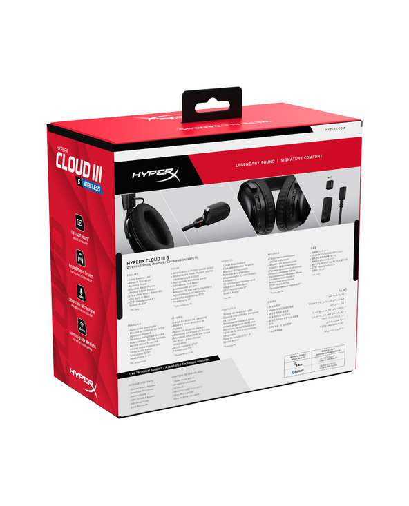 HyperX Cloud III S Sans fil – Casque gamer (noir)