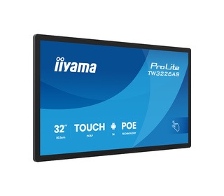iiyama TW3226AS-B3P Écran d'affichage dynamique Écran plat interactif 80 cm (31.5") LED Wifi 500 cd/m² Full HD Noir Écran tactil