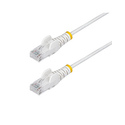 StarTech.com Câble Ethernet CAT6 Blanc Fin de 5m, Sans Accroc, 100W PoE, UTP, LSZH, Fil de Cuivre Pur 28AWG, Cordon Patch Réseau