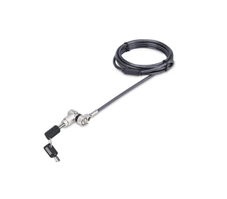 StarTech.com Antivol Universel 3-en-1 pour Ordinateur Portable, Câble de Verrouillage de 2m à Clé Maîtresse, Compatible avec Nob