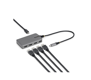 StarTech.com 5G4AC-USB-C-HUB hub & concentrateur USB 3.2 Gen 1 (3.1 Gen 1) Type-C 5000 Mbit/s Gris