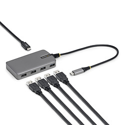 StarTech.com 5G4AC-USB-C-HUB hub & concentrateur USB 3.2 Gen 1 (3.1 Gen 1) Type-C 5000 Mbit/s Gris
