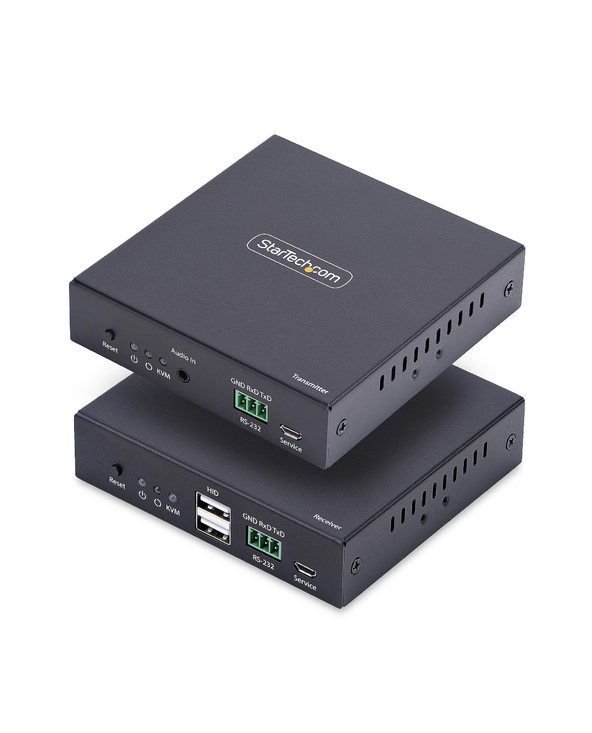 StarTech.com Extender KVM HDMI sur Réseau IP, 4K 60Hz, Sans Pilote, HDMI et USB sur Ethernet/CAT6, AVoIP, Kit Émetteur et Récept