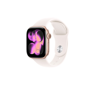 Apple Watch Series 11 OLED 42 mm Numérique 374 x 446 pixels Écran tactile Or rose Wifi GPS (satellite)