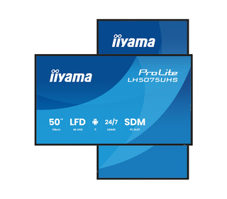 iiyama LH5075UHS-B2AG Écran d'affichage dynamique Écran plat de signalisation numérique 125,7 cm (49.5") LCD Wifi 500 cd/m² 4K U