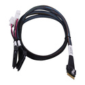Microchip Technology 2305500-R câble Serial Attached SCSI (SAS) 0,8 m Noir, Multicolore