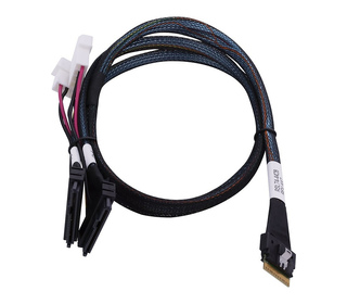 Microchip Technology 2305500-R câble Serial Attached SCSI (SAS) 0,8 m Noir, Multicolore