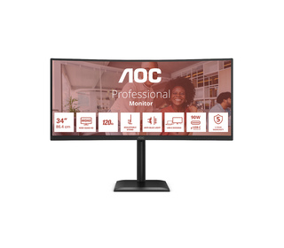 AOC E4 CU34E4CV 34" LCD UltraWide Quad HD 4 ms Noir