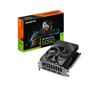 GIGABYTE GeForce RTX 5050 D6 8G Carte Graphique - 8GB GDDR6, 128bit, PCI-E 5.0, 2572MHz Fréquence du cœur, 2 x DP, 2 x HDMI, NVI
