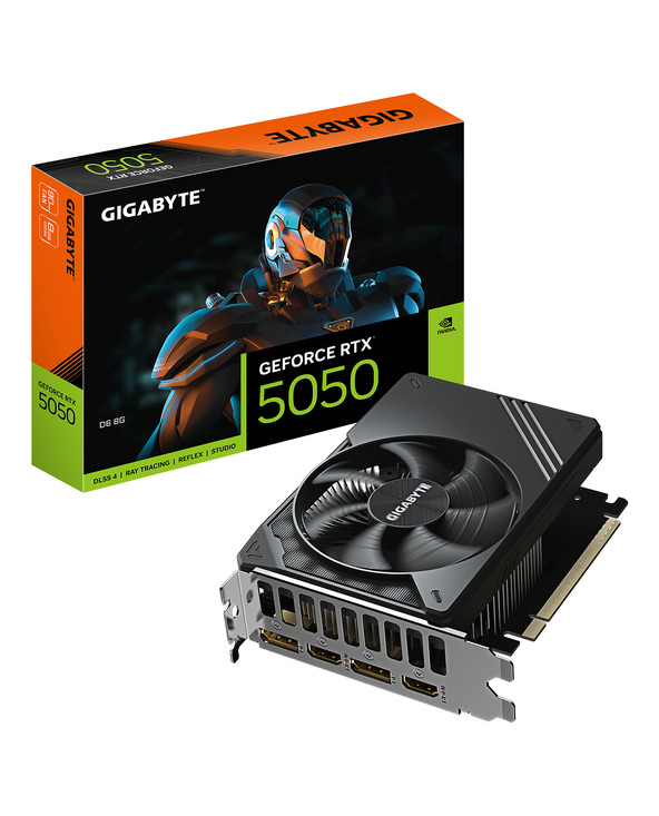 GIGABYTE GeForce RTX 5050 D6 8G Carte Graphique - 8GB GDDR6, 128bit, PCI-E 5.0, 2572MHz Fréquence du cœur, 2 x DP, 2 x HDMI, NVI