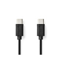 Nedis CCGL60700BK10 câble USB USB 2.0 1 m USB C Noir