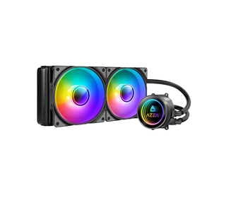 Azza LCAZ-240C-ARGB système de refroidissement d’ordinateur Processeur Kit de refroidissement du liquide 12 cm Noir 1 pièce(s)