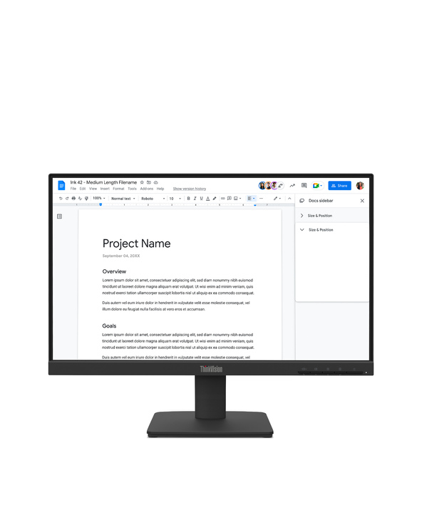 Lenovo ThinkVision S22-4E 21.5" LED Full HD 6 ms Noir