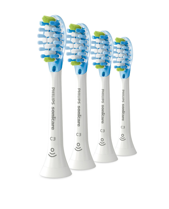 Philips Sonicare C3 Premium Plaque Defence HX9044/17 Lot de 4 + blanc + têtes de brosse soniques Philips Sonicare C3 Premium Plaque Defence HX9044/17 Lot de 4 + blanc + têtes de brosse soniques