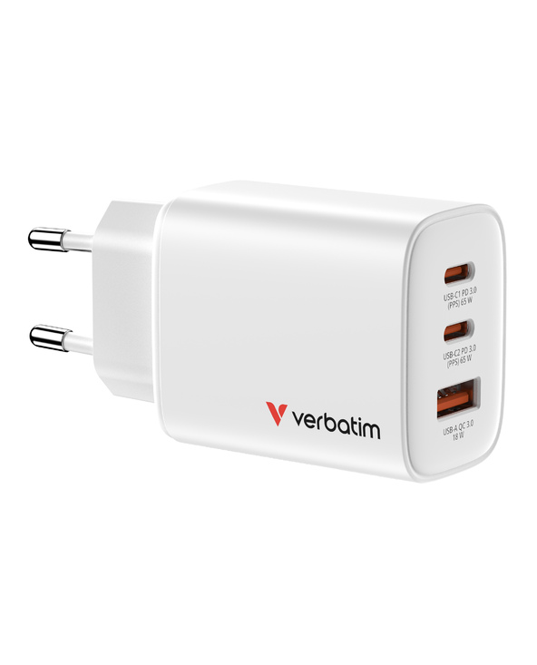 Verbatim 32353 chargeur d'appareils mobiles Universel Blanc Secteur Charge rapide Intérieure