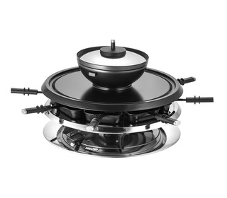 Unold 48726 raclette 8 personne(s) 1300 W Noir, Acier inoxydable