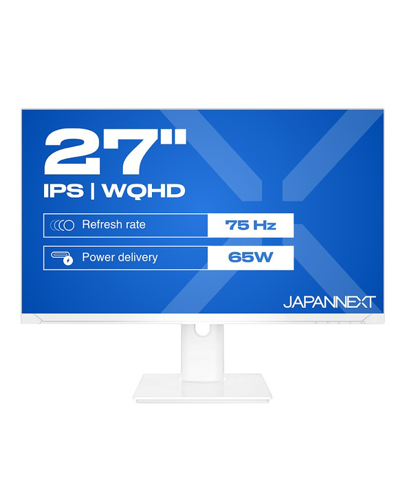 JAPANNEXT JN-IPS270WQHD75F-C65W-HSP-W 27" LED Quad HD 8 ms Blanc
