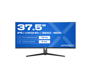 JAPANNEXT JN-IPS375UWQHD+75F-C65W-HS 37.5" LCD UltraWide Quad HD+ 3 ms Noir, Argent