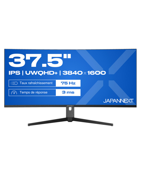 JAPANNEXT JN-IPS375UWQHD+75F-C65W-HS 37.5" LCD UltraWide Quad HD+ 3 ms Noir, Argent