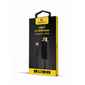 Gembird A-CM-HDMIM-01 câble vidéo et adaptateur 2 m USB Type-C HDMI Noir