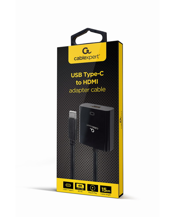 Gembird A-CM-HDMIF-04 adaptateur graphique USB Noir
