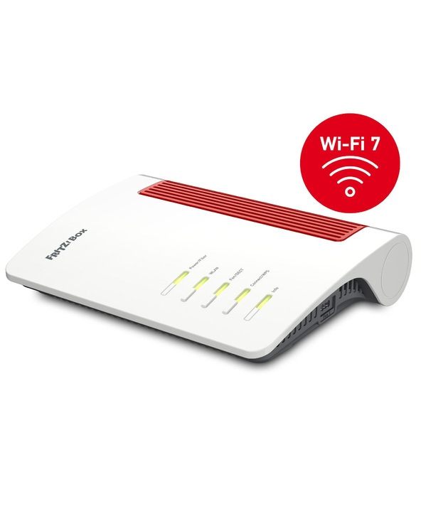 FRITZ! Box 5690 routeur sans fil 2.5 Gigabit Ethernet Bi-bande (2,4 GHz / 5 GHz) Rouge, Blanc