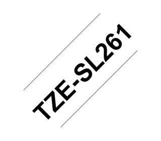 Brother TZE-SL261 ruban d'étiquette Noir sur blanc