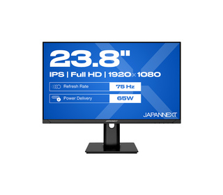 JAPANNEXT JN-IPS238FHDR-C65W-HSP 60,5 cm (23.8") LED Full HD 14 ms Noir