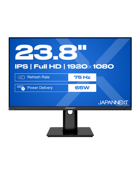 JAPANNEXT JN-IPS238FHDR-C65W-HSP 60,5 cm (23.8") LED Full HD 14 ms Noir